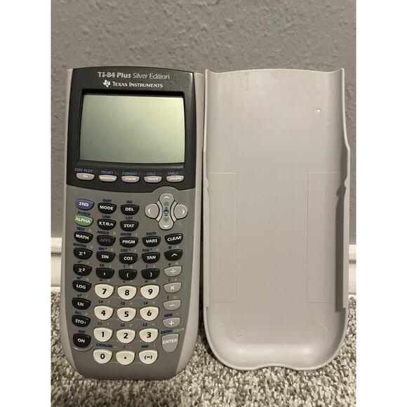 Texas Instruments TI-84 Plus Silver Edition Graphing Calculator Silver TESTED - Picture 1 of 6